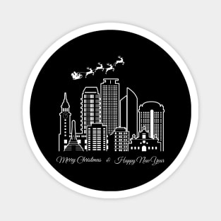 Merry Christmas Happy New Year Manila Philippines Magnet